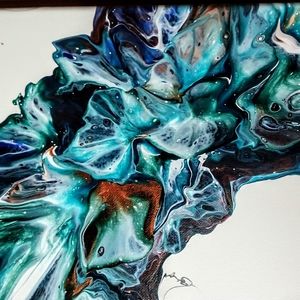 Original hand painted abstract art.